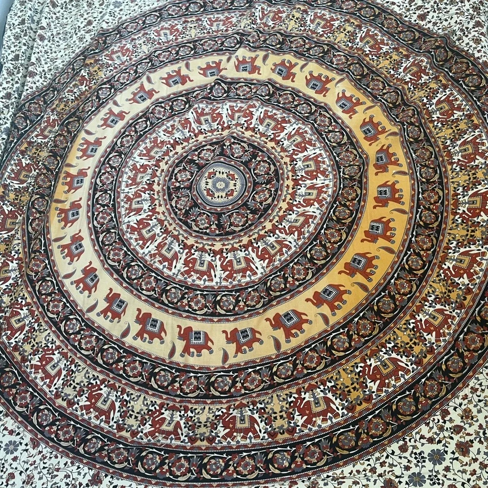 Bohemian Mandala Tapestry Wall Hanging